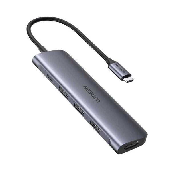 Ugreen 5 in1 USB-C To HDMI+3*USB 3.0 A+PD Power Converter (50209)